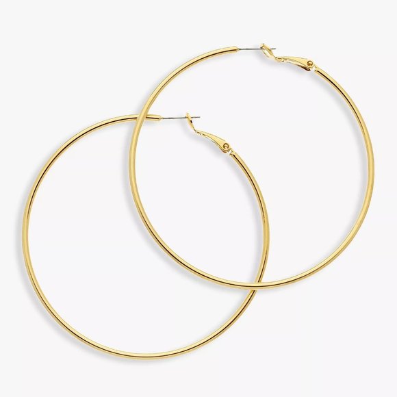 Jewelry - 💥$22💥 New Gold filled hoop earrings medium 40mm diameter